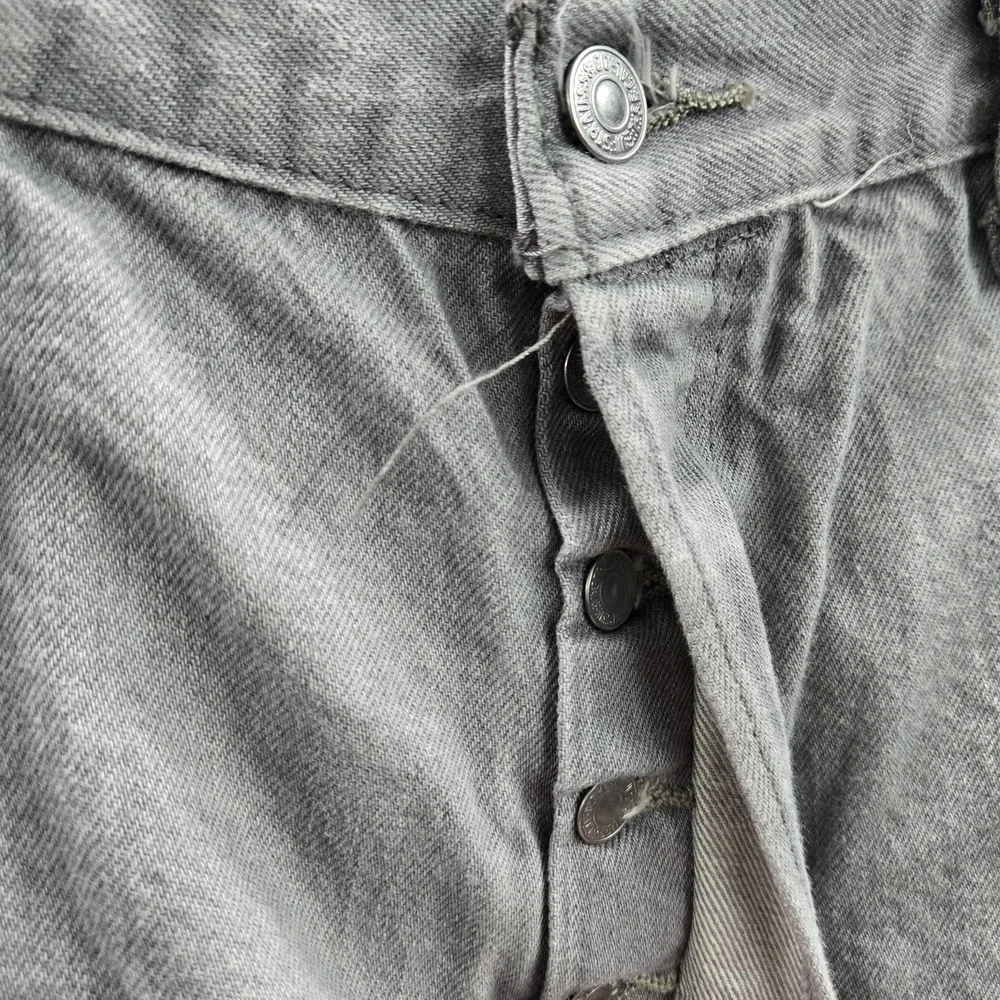 Levi's 501 Men Jeans 40X32 Gray Denim Original Fit Straight Leg 30